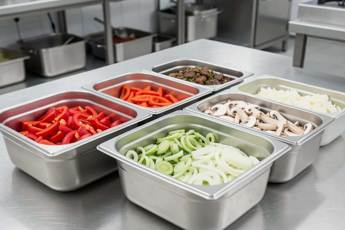 Bac gastronorme : dimensions GN, matériaux et bon usage