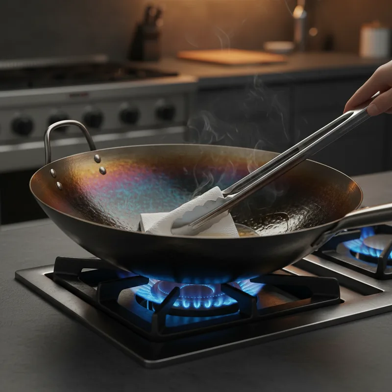 Culottage du wok en acier carbone : la méthode pas à pas