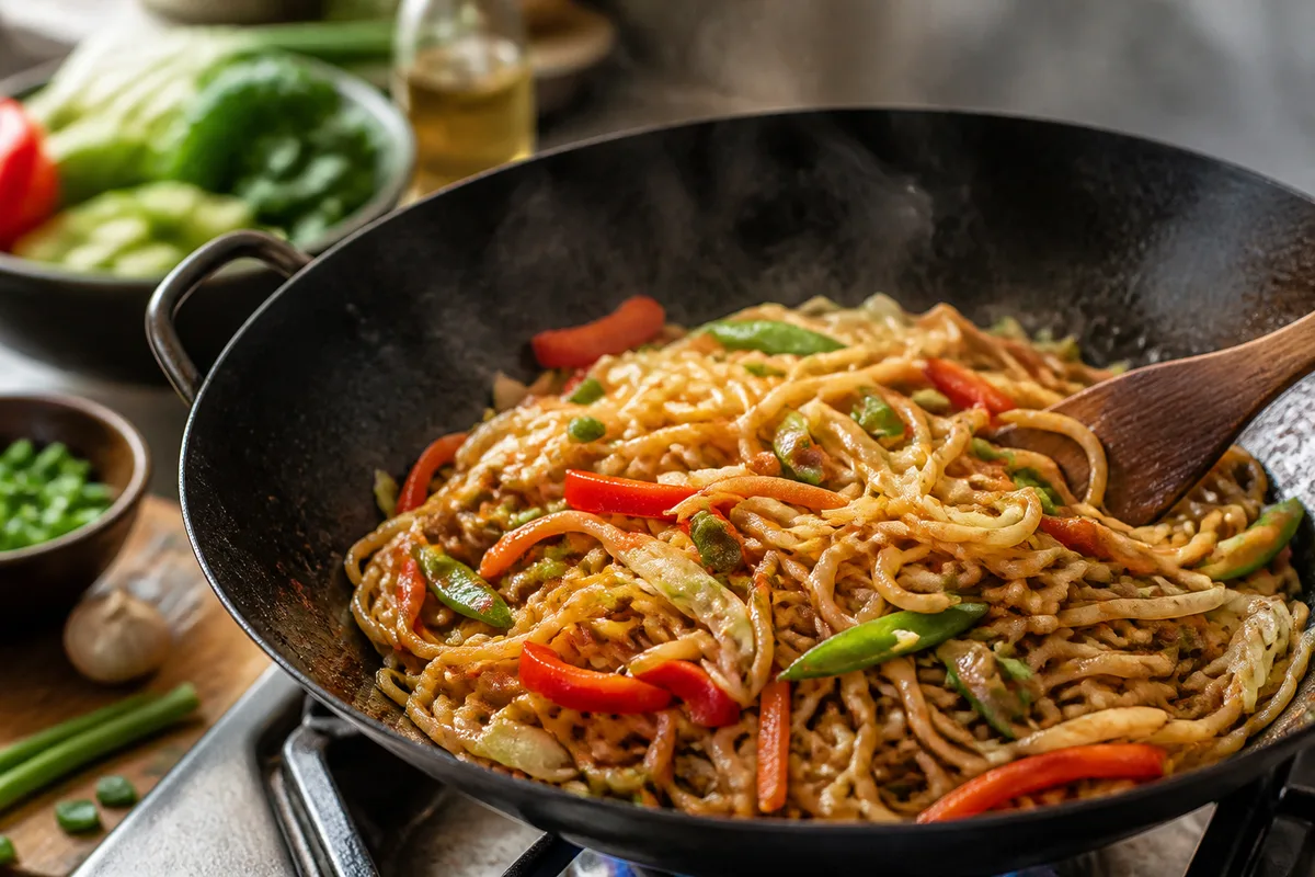 Nouilles chinoises sautées au wok : la méthode complète