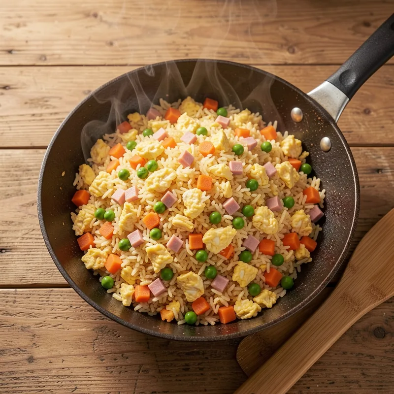 Riz cantonais maison : la recette et la technique du vrai riz sauté